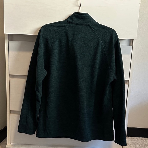 Eddie Bauer Women's Dark Green Quarter Zip Sweater - Picture 3 of 7